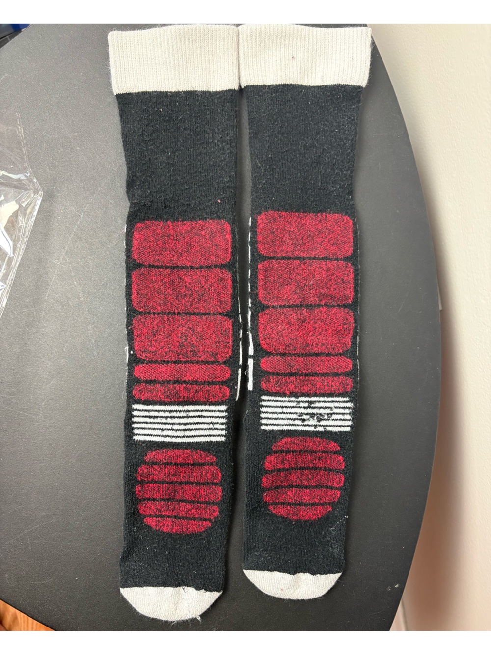 Burton Black, Red and White ski socks